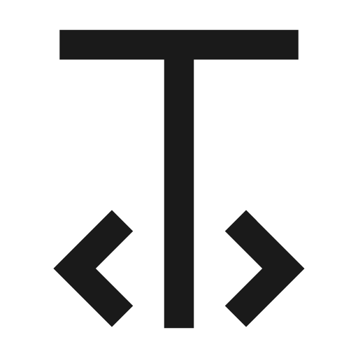 Text style icon, line style, from TDesign Icons