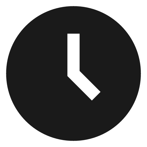 Time filled icon, filled style, from TDesign Icons