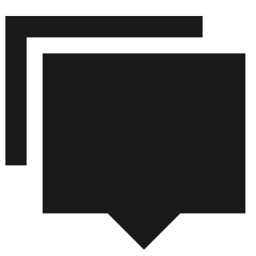 Tips double filled icon, filled style, from TDesign Icons