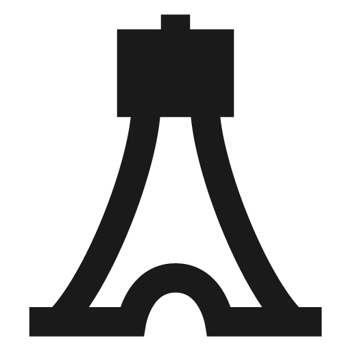 Tower 1 filled icon, filled style, from TDesign Icons