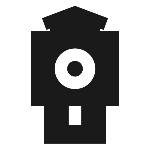 Tower clock filled icon, filled style, from TDesign Icons
