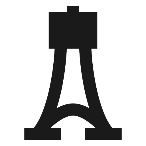 Tower filled icon, filled style, from TDesign Icons
