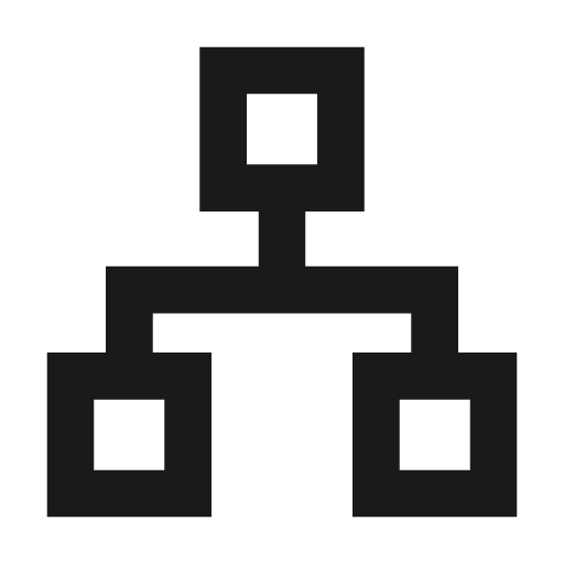 Tree square dot icon, line style, from TDesign Icons