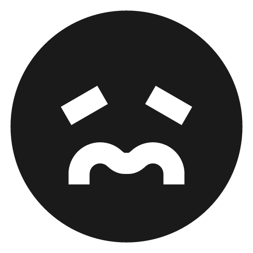 Uncomfortable filled icon, filled style, from TDesign Icons