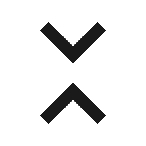 Unfold less icon, line style, from TDesign Icons