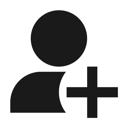 User add filled icon, filled style, from TDesign Icons
