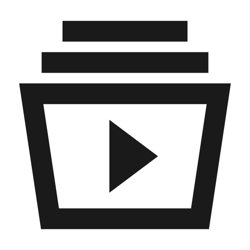 Video library icon, line style, from TDesign Icons
