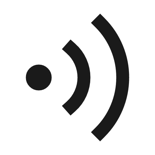 Voice wave icon, line style, from TDesign Icons