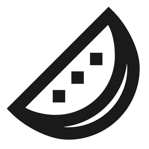 Watermelon icon, line style, from TDesign Icons