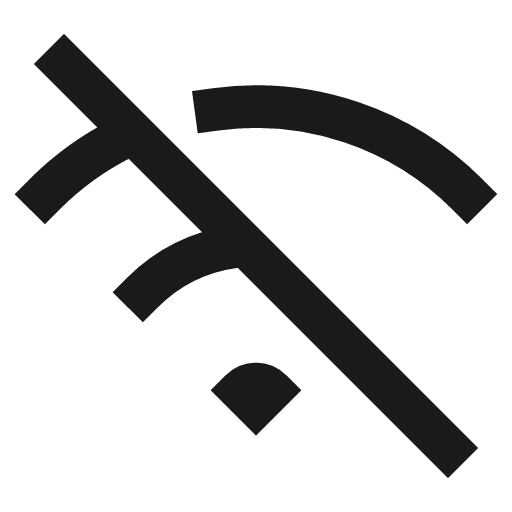 Wifi off icon, line style, from TDesign Icons