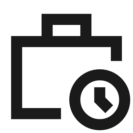 Work history icon, line style, from TDesign Icons
