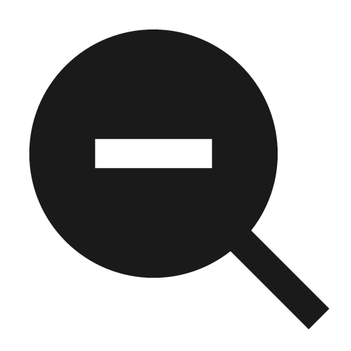 Zoom out filled icon, filled style, from TDesign Icons