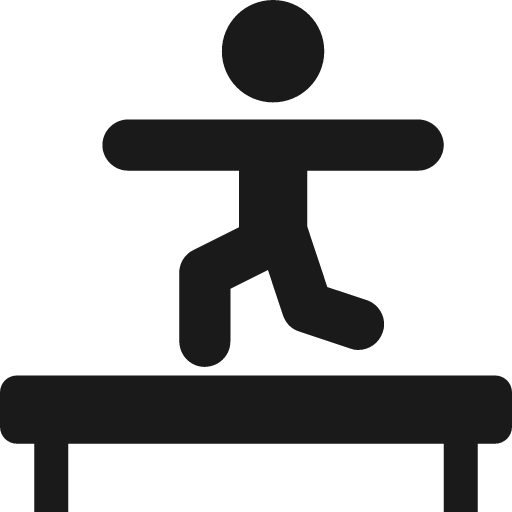 Balance beam icon, solid style, from Temaki