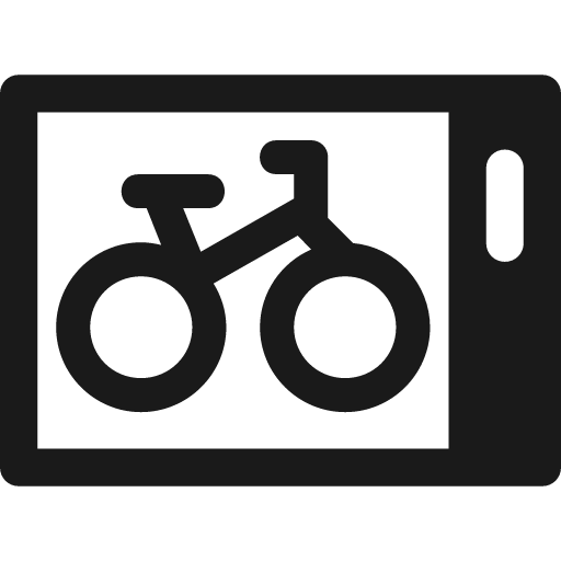 Bicycle locker icon, solid style, from Temaki