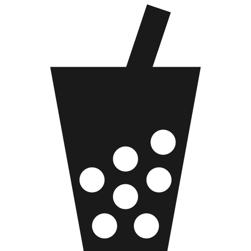 Bubble tea icon, solid style, from Temaki