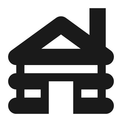 Cabin icon, solid style, from Temaki