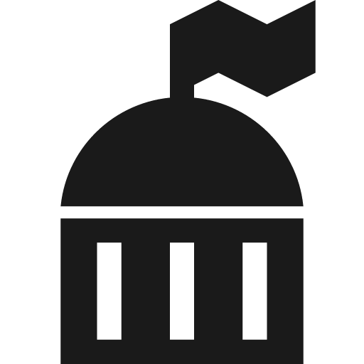 Capitol icon, solid style, from Temaki