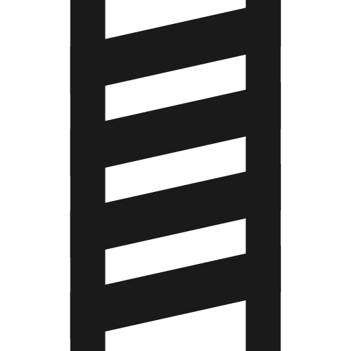 Crossing markings ladder skewed icon, solid style, from Temaki