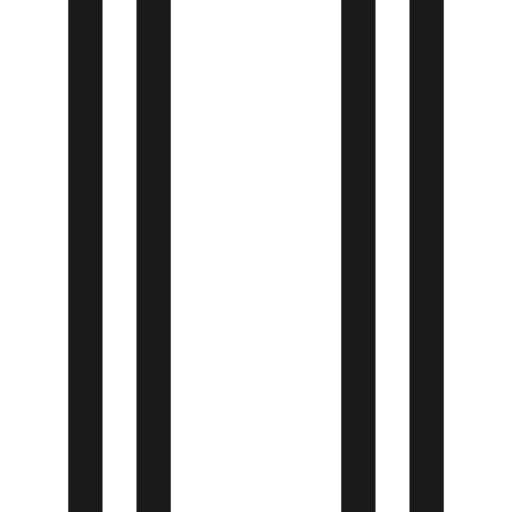 Crossing markings lines paired icon, solid style, from Temaki