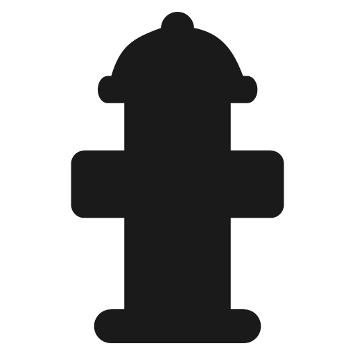 Fire hydrant icon, solid style, from Temaki