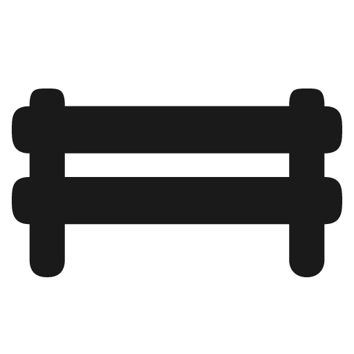 Guard rail icon, solid style, from Temaki