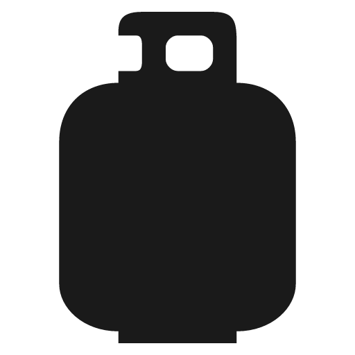 Propane tank icon, solid style, from Temaki