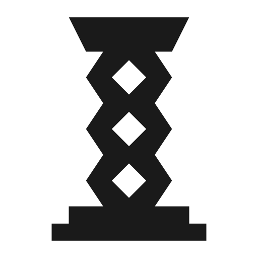 Sculpture icon, solid style, from Temaki