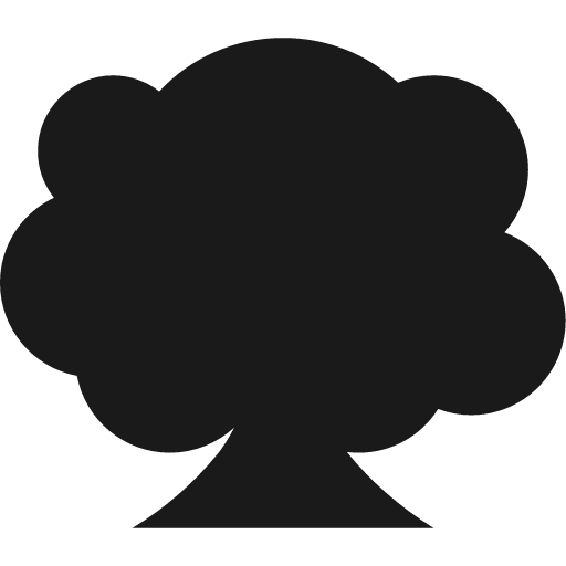 Shrub icon, solid style, from Temaki