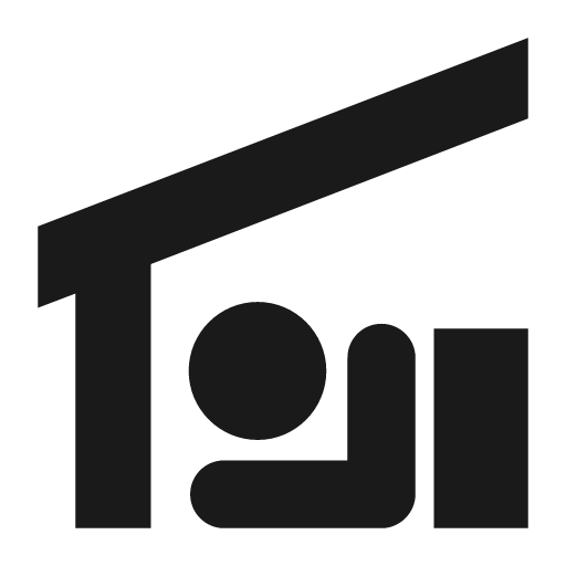 Sleep shelter icon, solid style, from Temaki