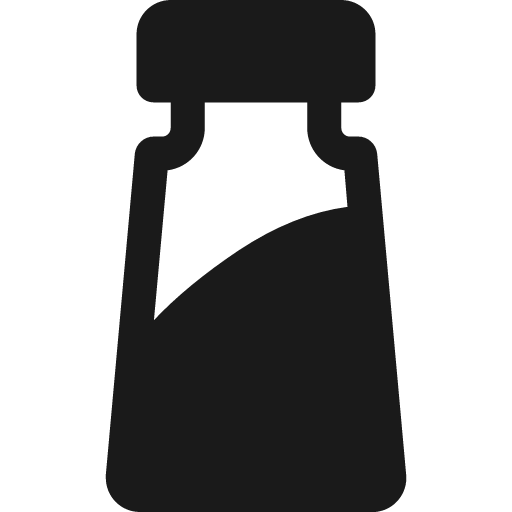 Spice bottle icon, solid style, from Temaki