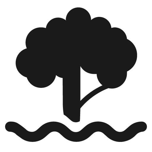 Swamp icon, solid style, from Temaki