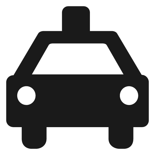 Taxi stand icon, solid style, from Temaki