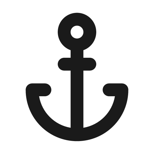 Anchor icon, solid style, from Unicons