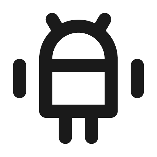 Android alt icon, solid style, from Unicons