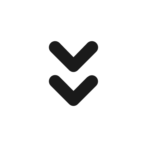 Angle double down icon, solid style, from Unicons