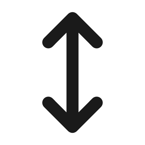 Arrows v icon, solid style, from Unicons