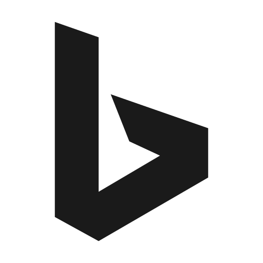 Bing icon, solid style, from Unicons