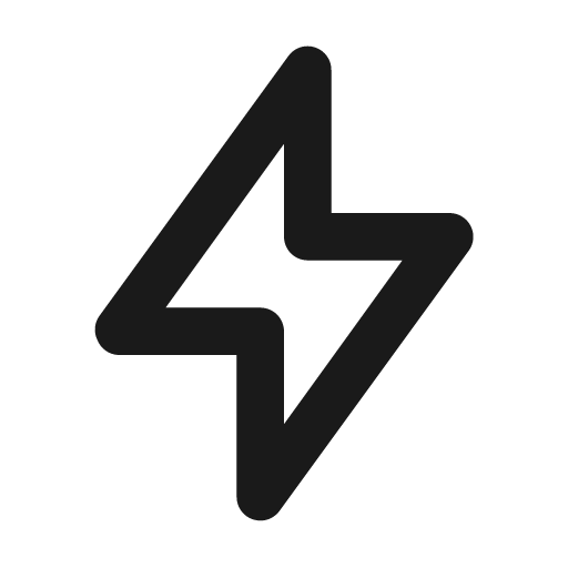 Bolt alt icon, solid style, from Unicons
