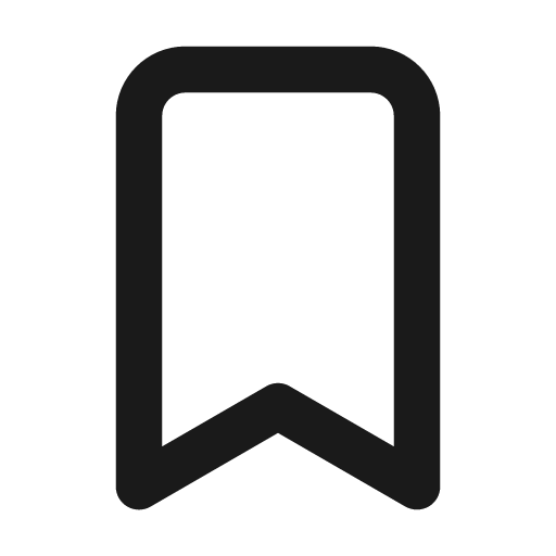 Bookmark icon, solid style, from Unicons