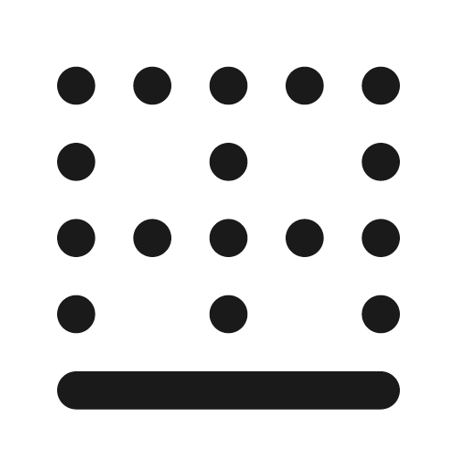 Border bottom icon, solid style, from Unicons