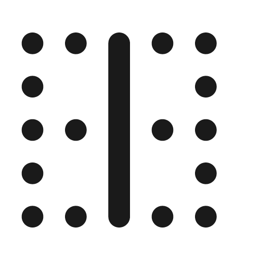 Border vertical icon, solid style, from Unicons