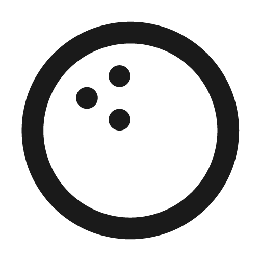 Bowling ball icon, solid style, from Unicons