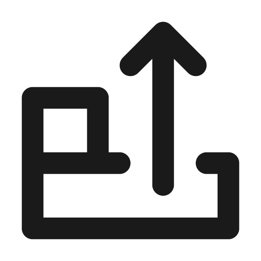 Bring bottom icon, solid style, from Unicons