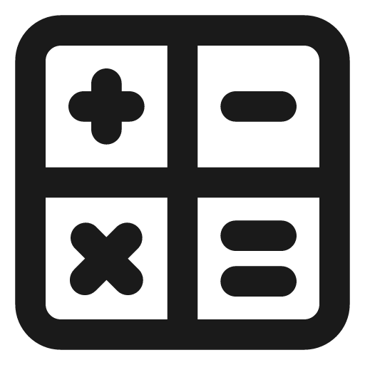 Calculator alt icon, solid style, from Unicons