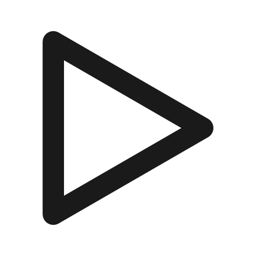 Caret right icon, solid style, from Unicons