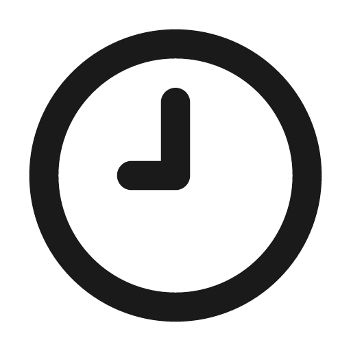 Clock nine icon, solid style, from Unicons