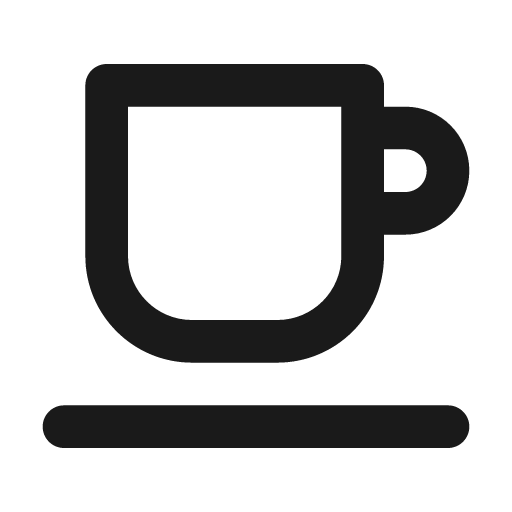 Coffee icon, solid style, from Unicons