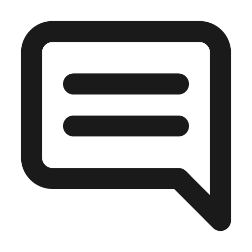 Comment alt message icon, solid style, from Unicons