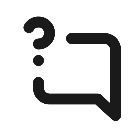 Comment alt question icon, solid style, from Unicons
