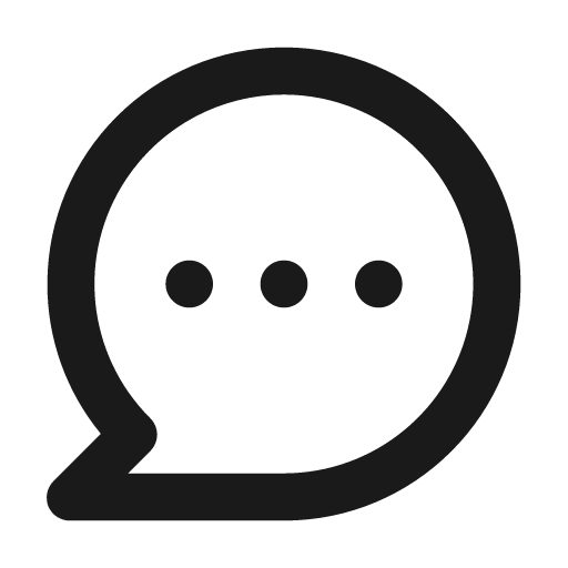 Comment dots icon, solid style, from Unicons